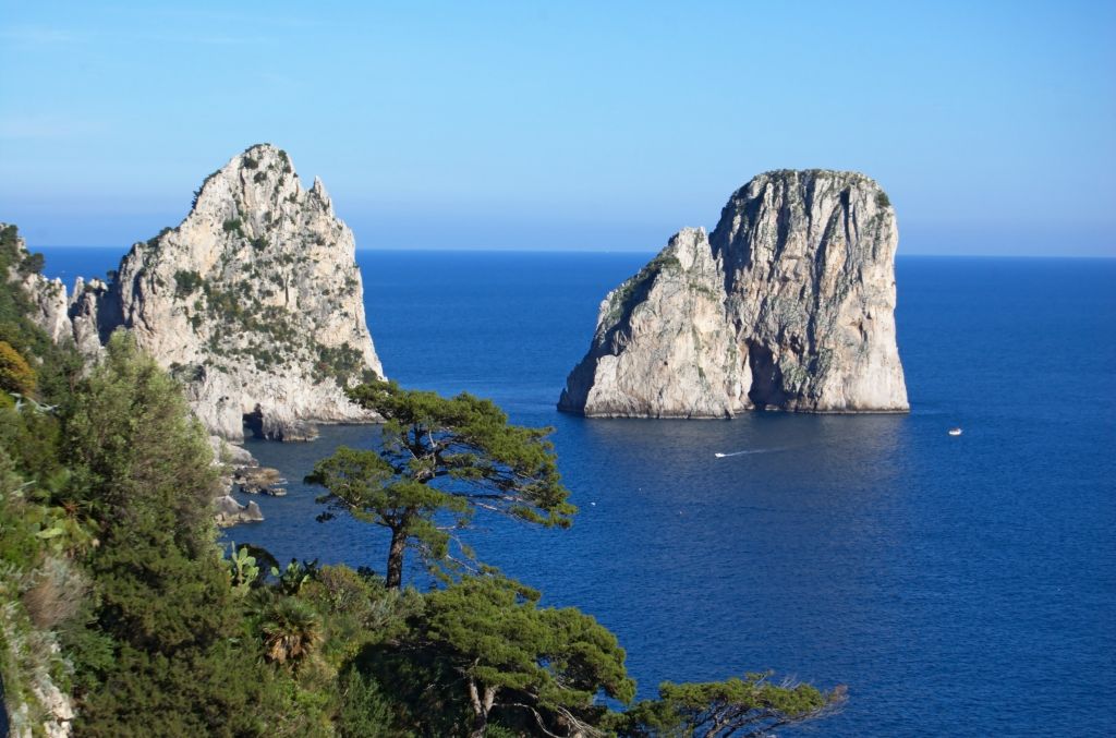 Faraglioni in Capri Island, Italy