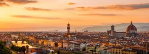 Florence at golden sunset, Tuscany, Italy