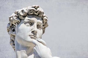 Michelangelo's David statue in Florence, Tuscany, Italy