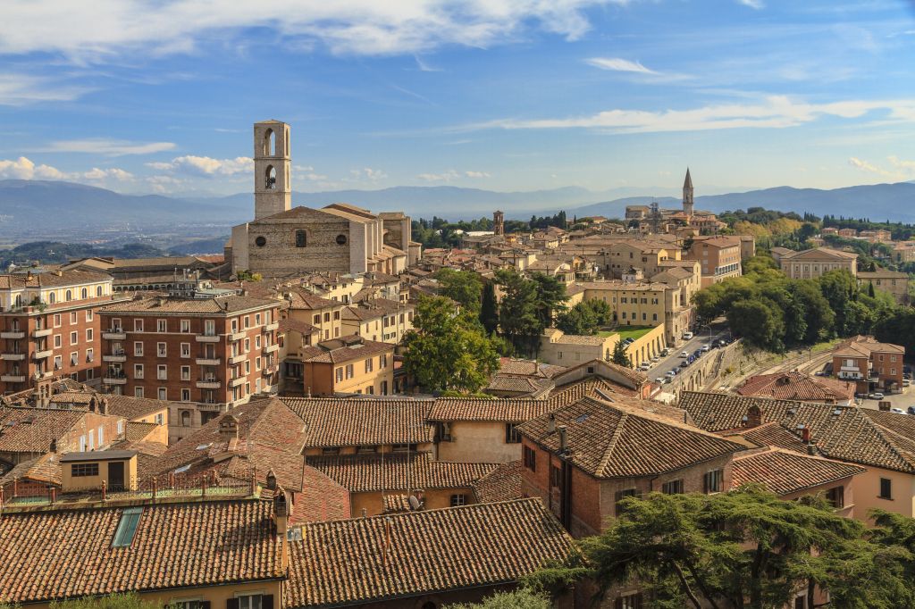 Perugia skyline, Italy