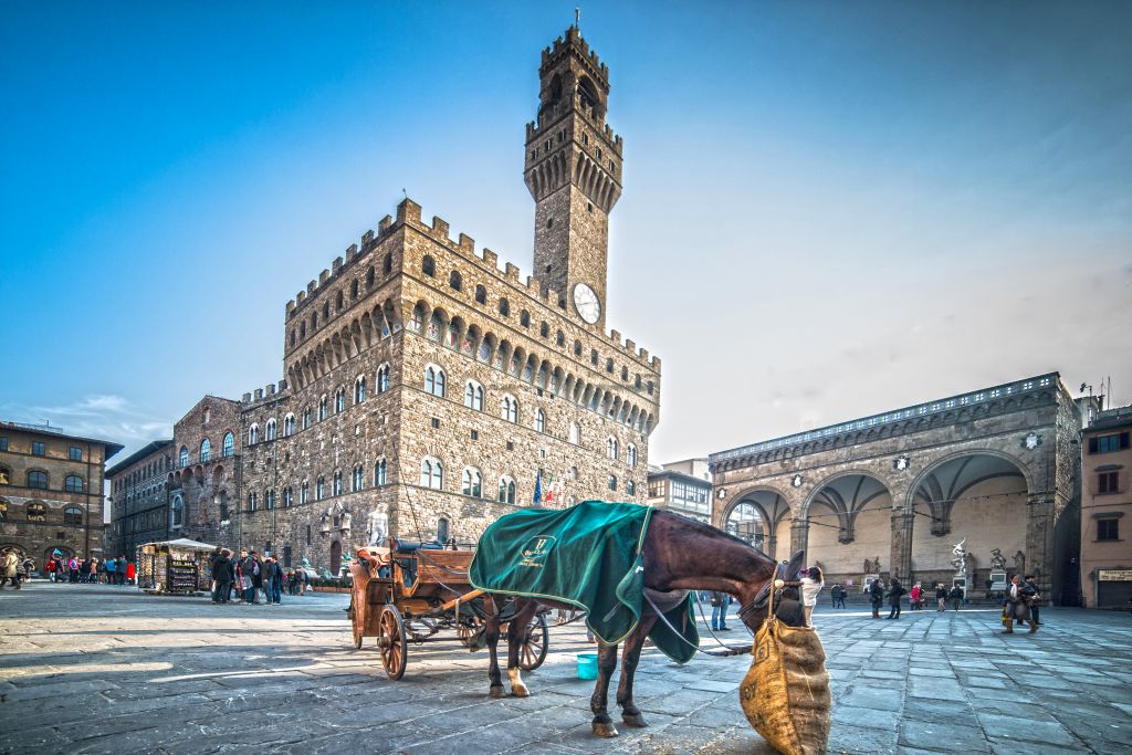 Piazza della Signoria in Florence, Tuscany, Italy