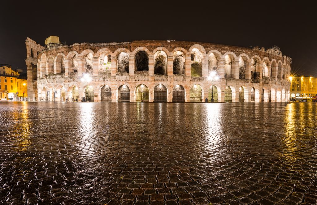 Verona amphitheatre, completed in 30AD, Italy