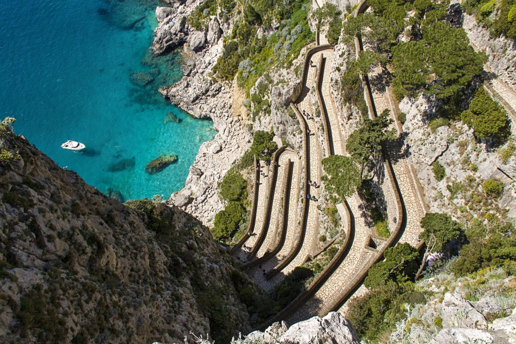 Via Krupp in Capri Island, Italy